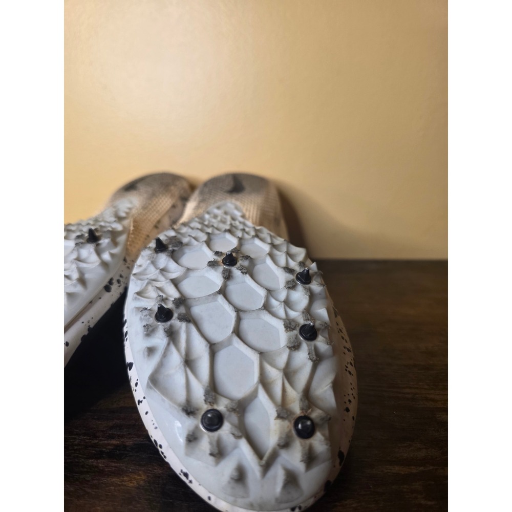 Nike Zoom Rival M 9 Track Spikes White Black Splatter 907564-002 Mens 11 - Picture 7 of 9